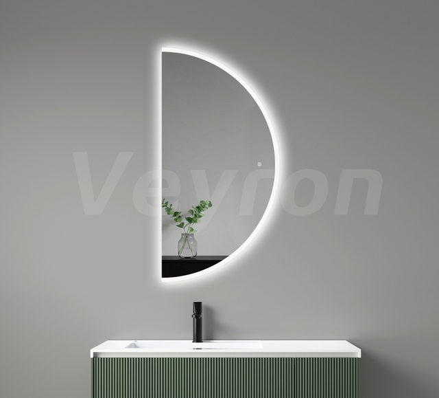 Custom Home Decor Bathroom LED Wall Mirror, Smart Home Makeup Vanity LED Mirror with Light, Touch Sensor Illuminated Mirror