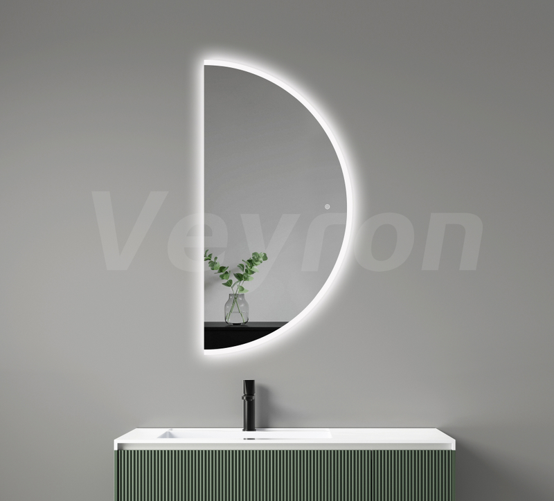 Custom Home Decor Bathroom LED Wall Mirror, Smart Home Makeup Vanity LED Mirror with Light, Touch Sensor Illuminated Mirror